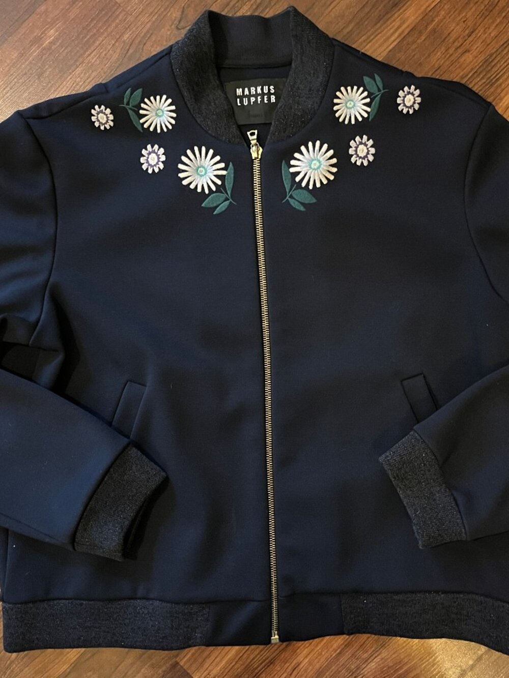 Markus Lupfer designer women's bomber jacket Sz Small